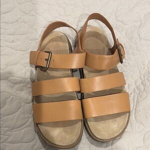 Madewell Tan Leather Sandals